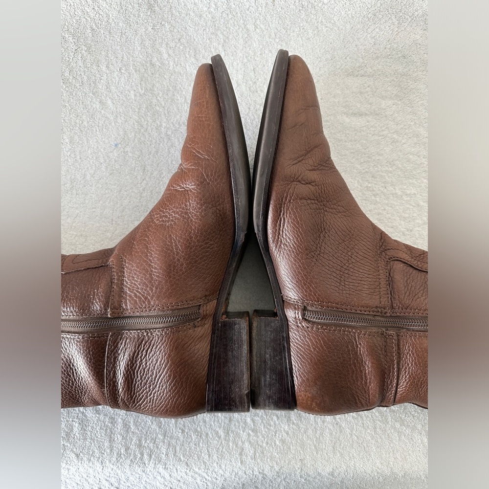 Tory Burch Leather Julian Logo Plaque womens tall Riding Boots‎ size 11 - Picture 11 of 14